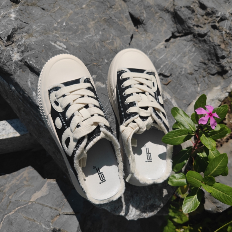 IEF/爱依服2025夏季基础款简约百搭女圆头厚底休闲拖8823