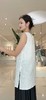 588850全亚麻均码阔版马甲背心，舒适透气百搭，侧开叉不紧绷，长度可遮臀遮腹 商品缩略图4
