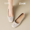 ZHR则则头层牛皮真皮洋气浅口镂空透气单鞋2025新款百搭轻便女鞋 商品缩略图7
