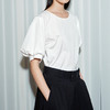 NEELLY纳俪商场同款夏季新款宽松设计感五分袖衬衫女简约气质上衣N25071R01008 商品缩略图2