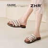 ZHR则则水钻平底夹趾拖鞋女鞋2025夏季新款时髦洋气舒适透气鞋子 商品缩略图2