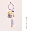 【普陀山】有球必应手工编织紫色绳流苏款  汽车挂件包包挂坠 商品缩略图5