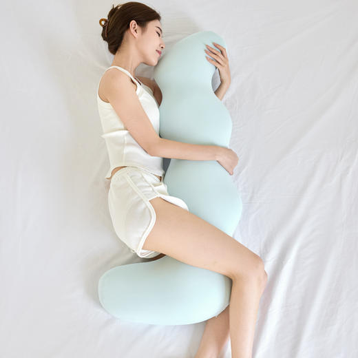 【热卖推荐】自然醒海马记忆棉睡觉长抱枕秋冬德绒升级款孕妇枕床上侧睡夹腿专用枕头沙发靠枕床头靠垫XK 商品图3