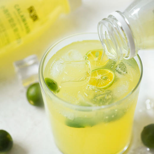 乐源小青柠复合汁饮料280g*8瓶 青桔柠檬汁复合果汁0脂小瓶整箱 商品图1