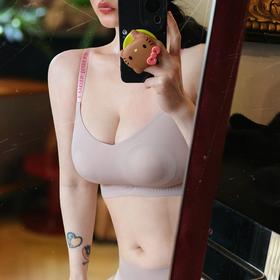 [屁侠推荐]法国利蜂/LOUIS ROYER 小蜜蜂字母肩带双模杯运动文胸套装 5色可选 