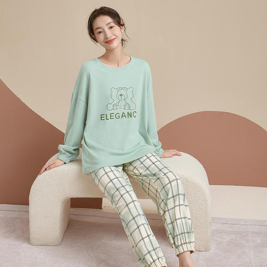 康妮雅女士长袖长裤套头套装 商品图4