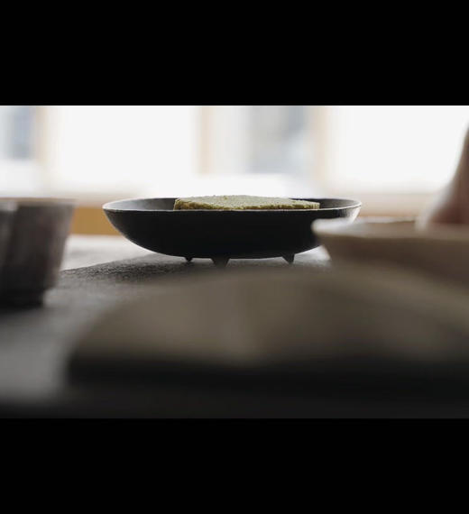 器｜手作黑釉三足小碟 点心盘 壶承盘 商品图3