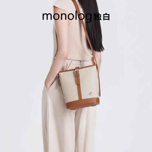 独白X卡拉羊 Hobo包超轻随性通勤百搭时尚单肩包D4049 商品图5