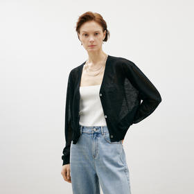 【商场同款】麦檬夏轻薄凉爽百搭针织外套5F5231463