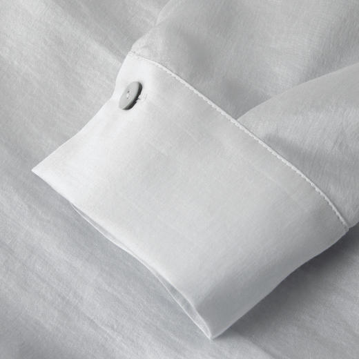 【商场同款】诗凡黎诗凡黎轻盈天丝衬衫25年夏季新款系带上衣3G4220412 商品图4