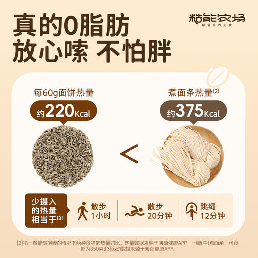 糙能农场0脂荞麦面60g*15包 商品图2
