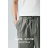 棉仓362818024-重磅亚麻松紧腰宽松直筒裤 商品缩略图2