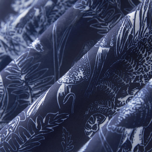 「高货wl」全新升级【铂金会员367/天猫489/差价122】(10204)洛诗琳通勤气质翻领印花连衣裙2025夏季新款度假风衬衫裙 商品图2