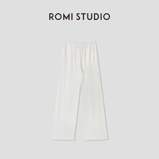 ROMI STUDIO“质感亚麻”100%亚麻轻薄宽松直筒休闲长裤 RWCRXW3512 商品图1
