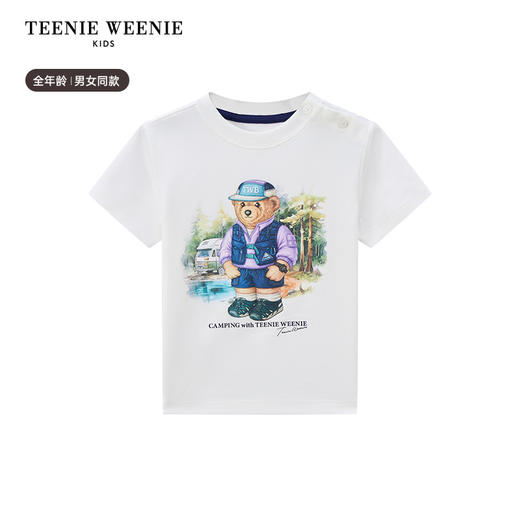 TeenieWeenie Kids小熊童装夏男女童亲子款吸湿速干凉感T恤TKRW256483H 商品图14