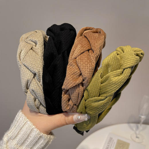 「bai鹿同款！四色可选」高颅顶发箍女发捆网红 新款头箍高级感发卡女款发饰时尚饰品 商品图2