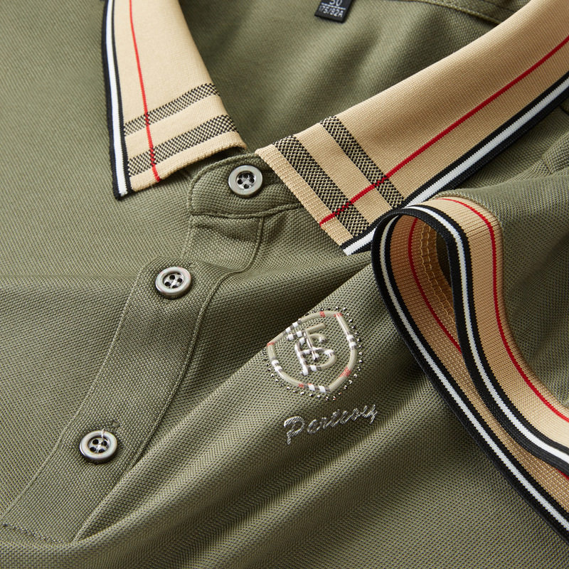 桑蚕丝男士polo衫休闲纯色男士T恤polo衫中年翻领时尚男POLO   PSL-8521