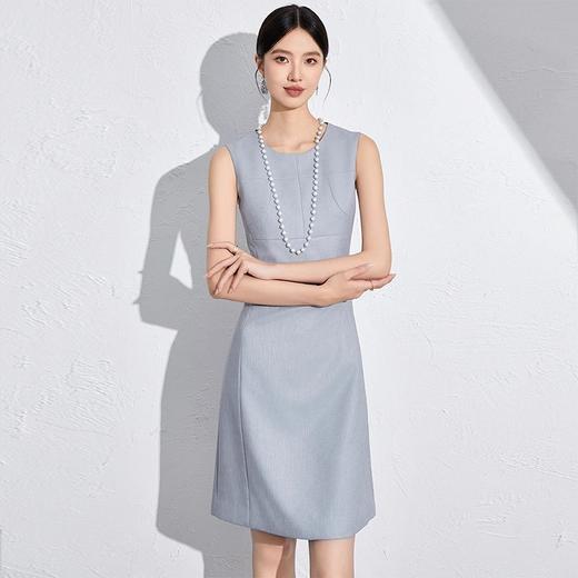 IWY/灰色高端精致连衣裙职场高级感背心裙子女夏大方简约美容院工作服NQ1190+NC2039 商品图0