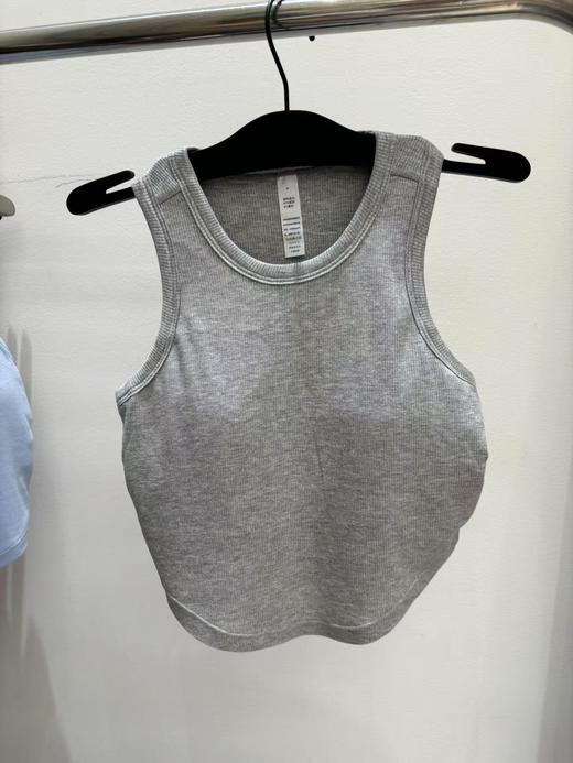 哈瓦塔罗纹裸感显瘦瑜伽运动背心H350110 商品图5