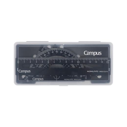 国誉(KOKUYO)Campus学生绘图工具尺子套装(直尺三角尺量角器) 铝合金套尺 商品图5