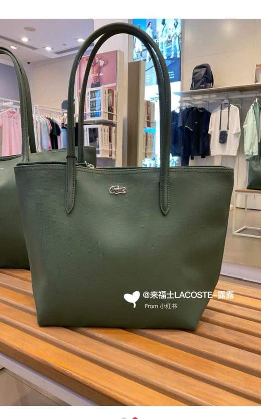青岛订单！！ 四色发售！！ 随便出入专柜  Lacoste/法国鳄鱼女包时尚百搭肩背包购物袋单肩包托特包手提 鳄鱼托特包 商品图1