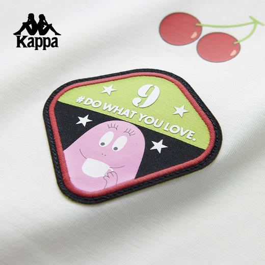 巴巴爸爸Kappa卡帕运动短袖女2025新款夏季休闲短款t恤宽松上衣K0F62TD76 商品图2