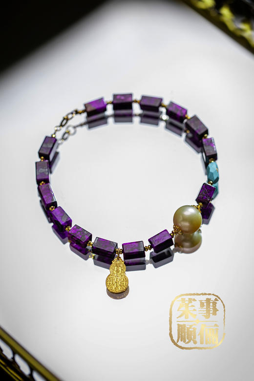 【茱事顺俪】18K黄金舒俱来金珠手链 商品图2