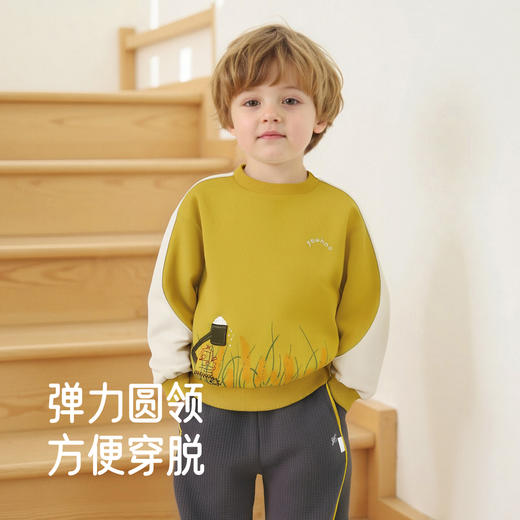 【商场同款】英氏儿童卫衣长袖春秋男童圆领卫衣打底外穿套头衫 商品图2