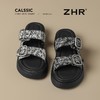 ZHR厚底拖鞋女2025夏季新款新中式国潮外穿一字拖配裙休闲沙滩鞋 商品缩略图6