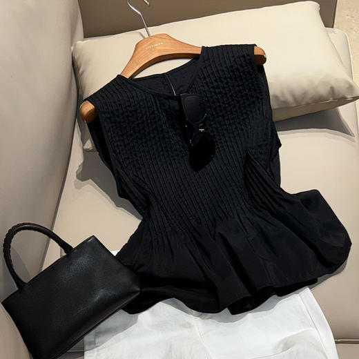 【预售7天】良木礼真丝无袖背心（3986-1） 商品图1