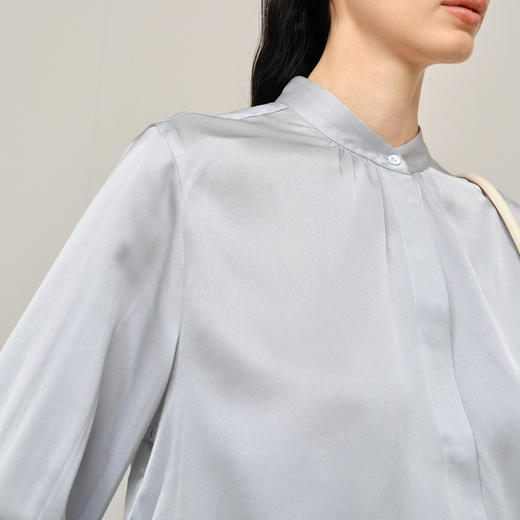 【商场同款】麦檬质感通勤桑蚕丝衬衫5F8223061 商品图2