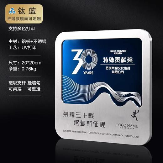 创意高档金属奖牌订做经销商授权牌定做芯片设计周年荣誉纪念牌匾 商品图0