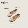 Safiya/索菲娅2025一脚蹬舒适牛皮革羊皮脚垫浅口软底休闲百搭通勤浅口单鞋SFD3111407 商品缩略图0