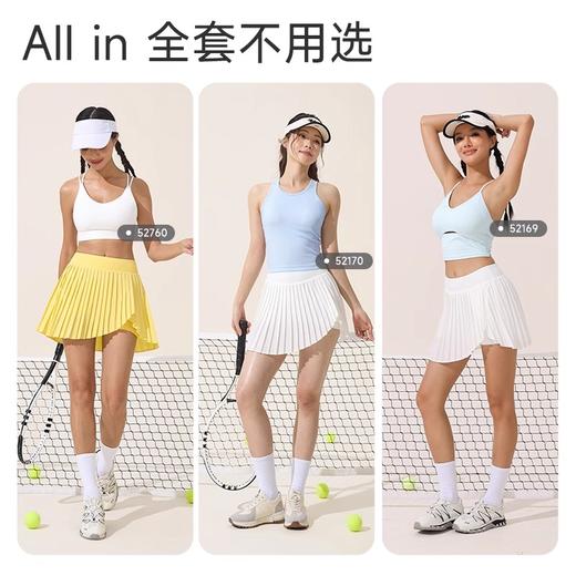 跃牌【欲动春风】系列 新款网球裙百褶裙女瑜伽运动短裙假两件防走光跑步健身裙裤42458 商品图4