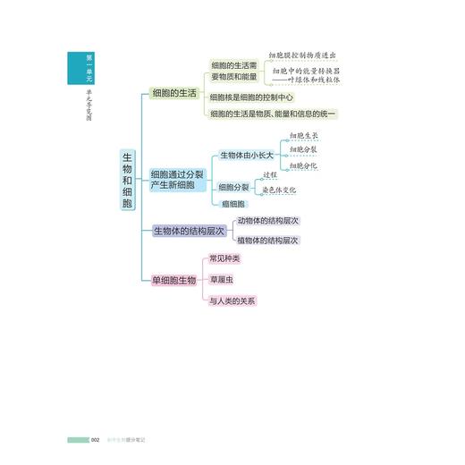 初中生物提分笔记/2025通用版初中提分笔记/峰阅著/浙江大学出版社 商品图2
