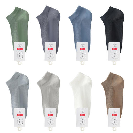 SYWY-Y36  【1双】男网眼透气防臭吸汗抗菌休闲纯棉运动袜子纯棉全棉夏季夏白色短袜 商品图3