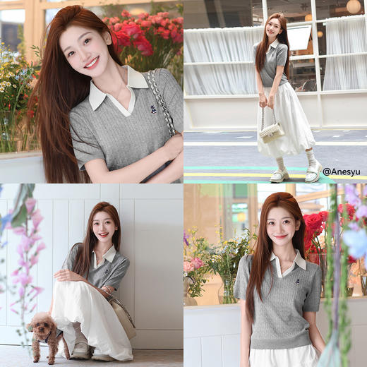 【商场同款】诗凡黎【萌宠系列】诗凡黎花苞量感半身裙2025夏新款蓬松A字裙3G4640881 商品图2