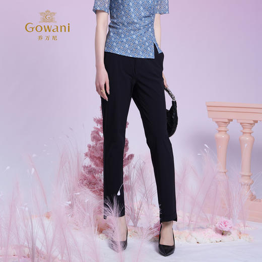 乔万尼新品舒适弹力百搭修身裤ED2F433 商品图3