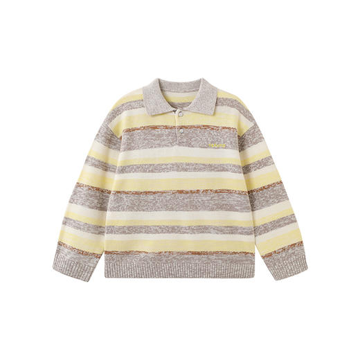 英氏儿童毛衣套头衫男童长袖保暖毛衣秋冬百搭中大童POLO针织衫 商品图4