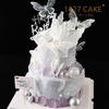 1027CAKE | 双层  紫色系 水晶皇冠蝴蝶蛋糕 商品缩略图2