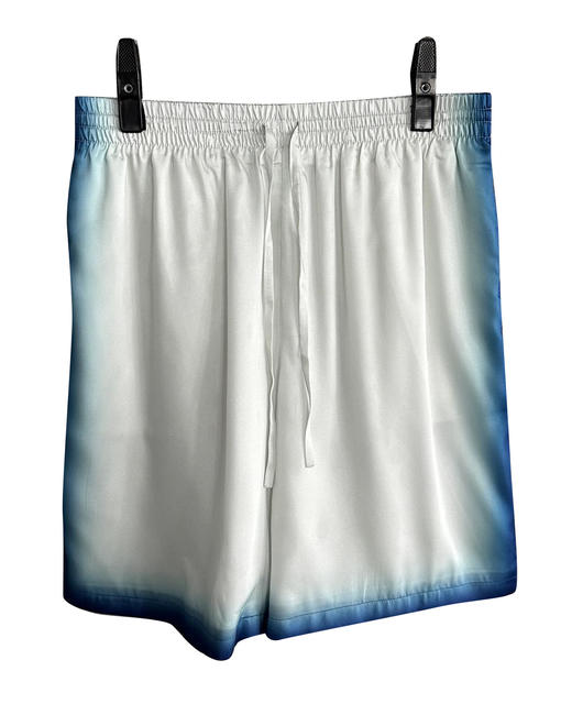 男款渐变印花丝质短裤 可配套装 商品图0