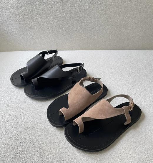 福利款  小众设计感   AEMERY套趾罗马凉鞋   法式时髦 平底凉鞋 商品图0