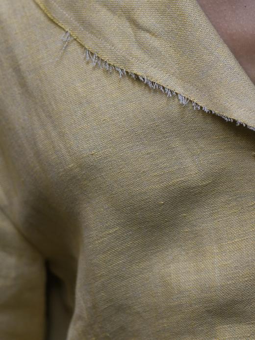 Jai  浅黄色Sue京都色织亚麻外套 商品图6