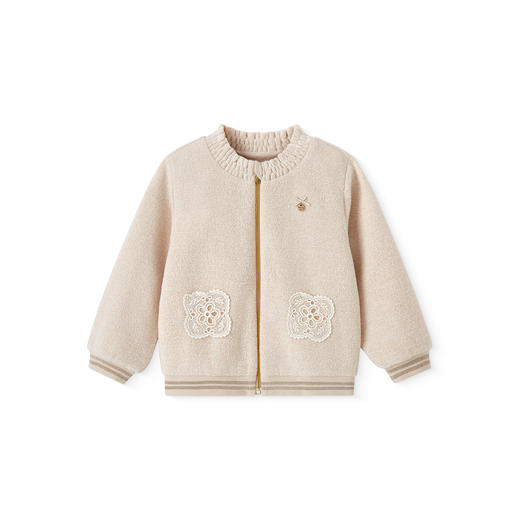 英氏儿童外套女童春秋季新款长袖加绒保暖女宝外套中大童夹克外套 商品图4