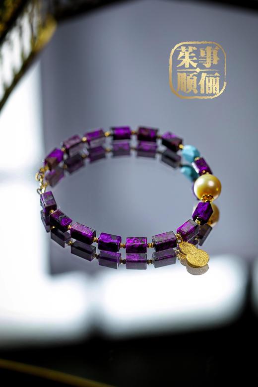 【茱事顺俪】18K黄金舒俱来金珠手链 商品图1