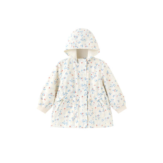 【商场同款】英氏儿童外套秋冬保暖摇粒绒女童外套三防连帽外套 商品图4