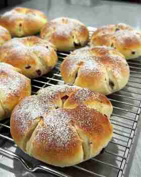 蔓越莓奶酪花环