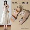 ZHR则则水钻坡跟凉鞋2025新款一字带厚底女鞋法式洋气凉鞋ins气质 商品缩略图0