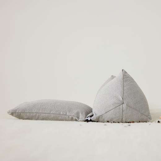 自然醒棉麻三角桥荞麦二合一组合枕芯护颈牵引枕草本多功能枕可拆洗XK 商品图9