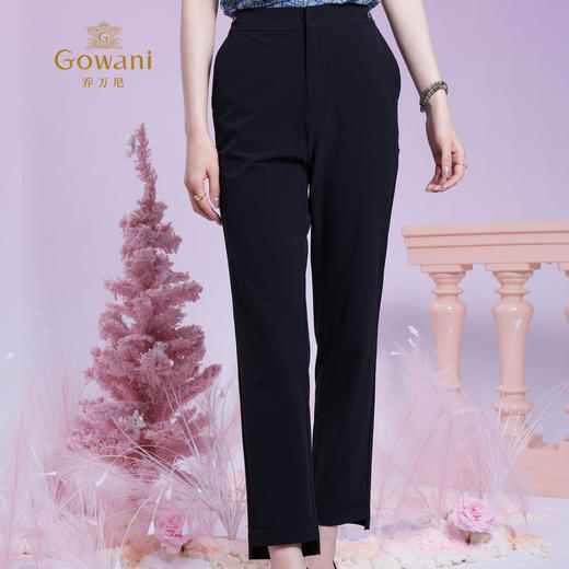 乔万尼新品舒适弹力百搭修身裤ED2F433 商品图2